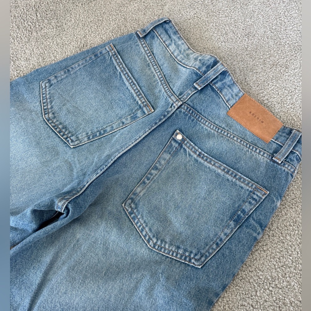 H&M Ultra High Waist Wide Leg Denim Size 4 NWOT - Picture 3 of 4